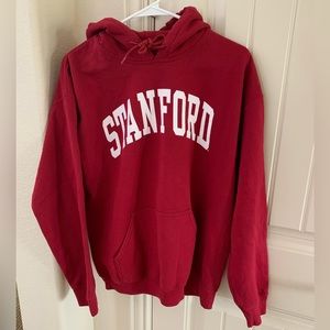 Stanford Mens Red Medium Hoodie Long Sleeve